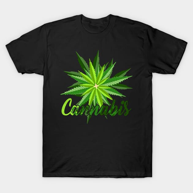 Cannabis Top T-Shirt by CryptoTextile